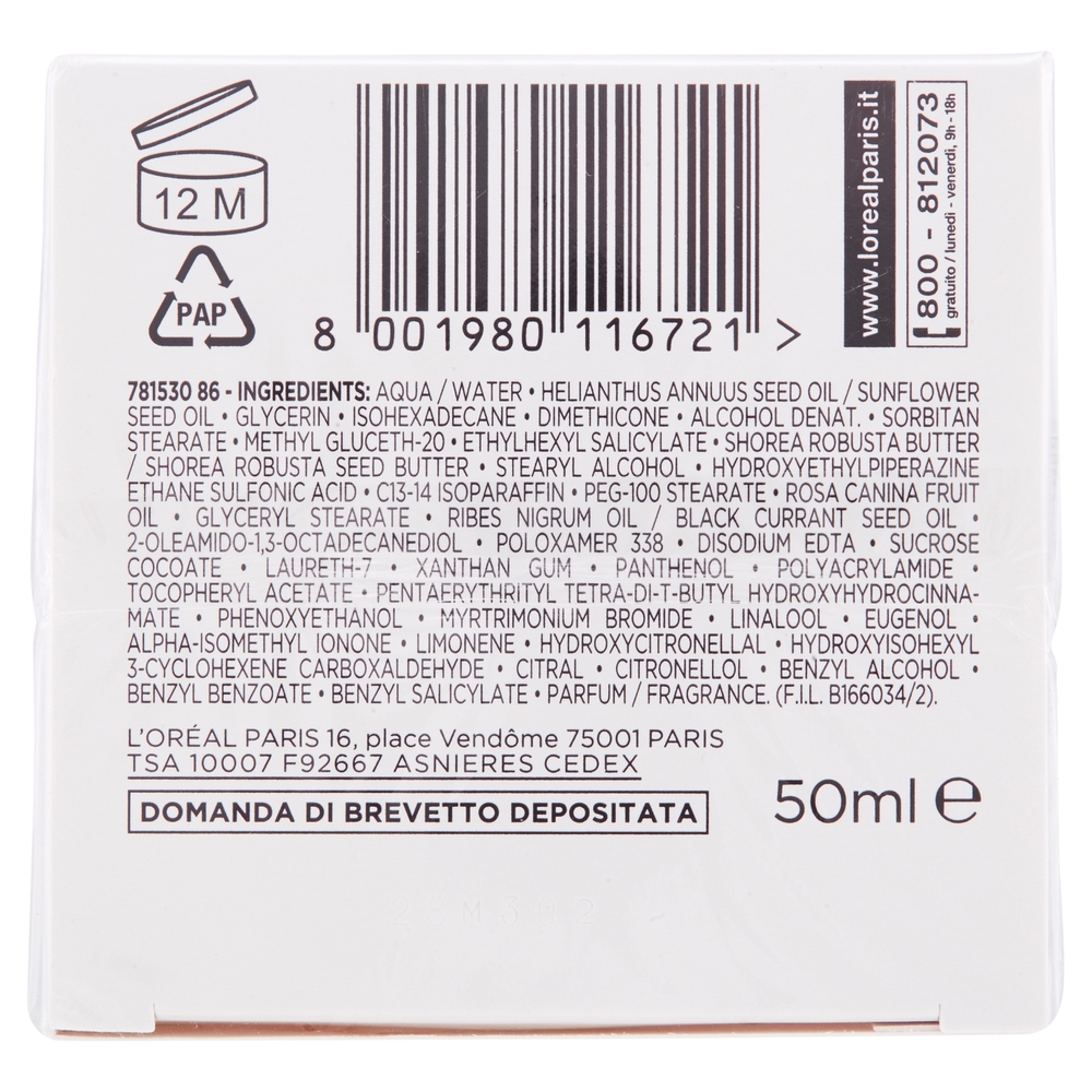 L'Oréal Paris Tripla Attiva Pelli Secche o Sensibili Crema idratante protettiva 50 ml